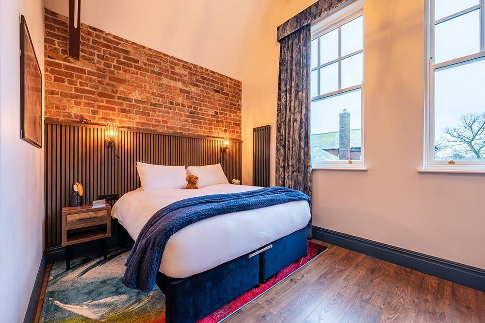 Bedroom in a Double Room in The Old Lyric Hall, Aparthotel, Barrow-in-Furness
