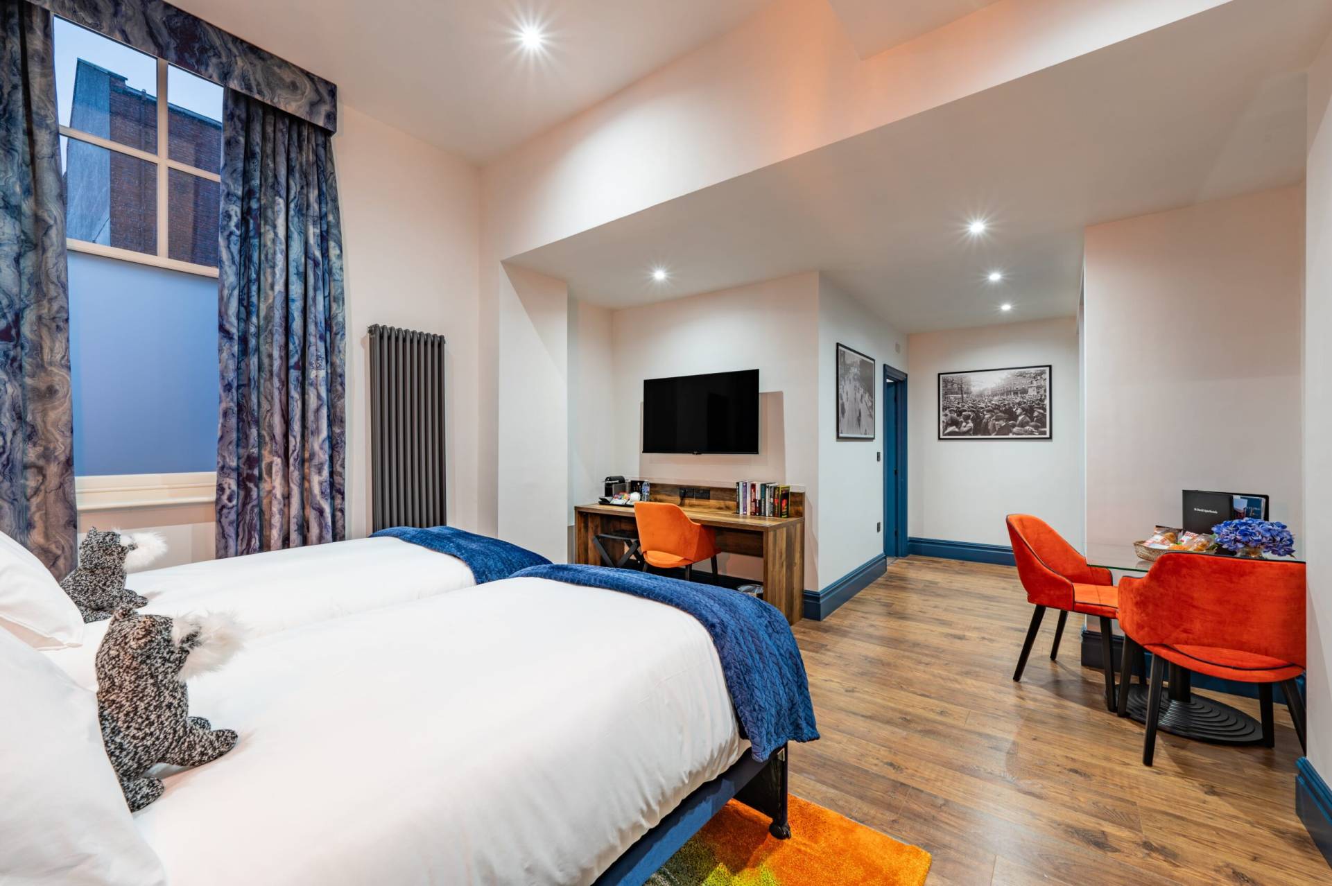 Twin Room in The Old Lyric Hall, Aparthotel, Barrow-in-Furness